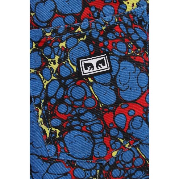 Obey Propaganda Jeans Mens Size 30 Multicolor Paint Splatter Regular Straight - Picture 9 of 13